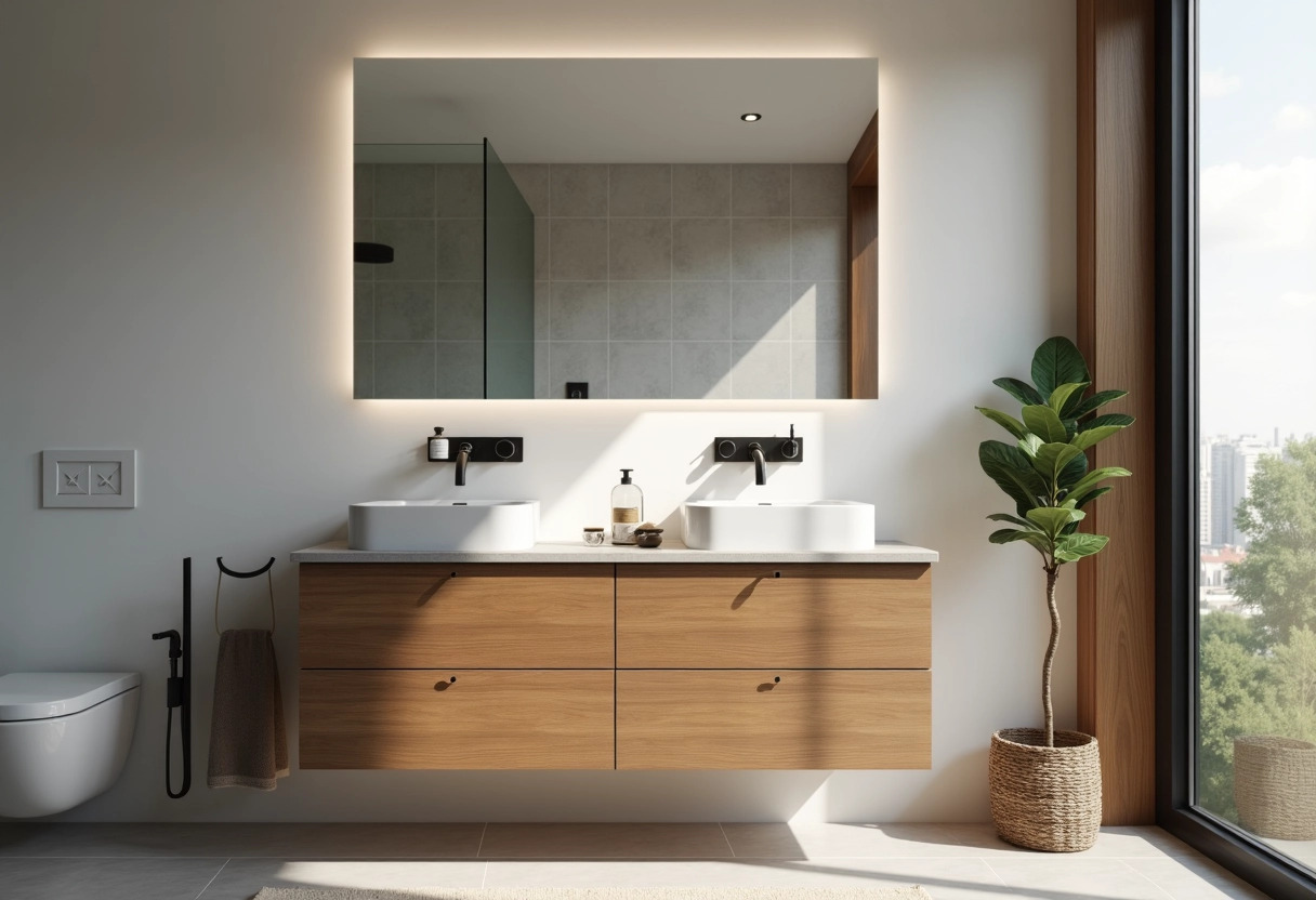 petit meuble pour salle de bains : les tendances contemporaines -  meuble salle de bains